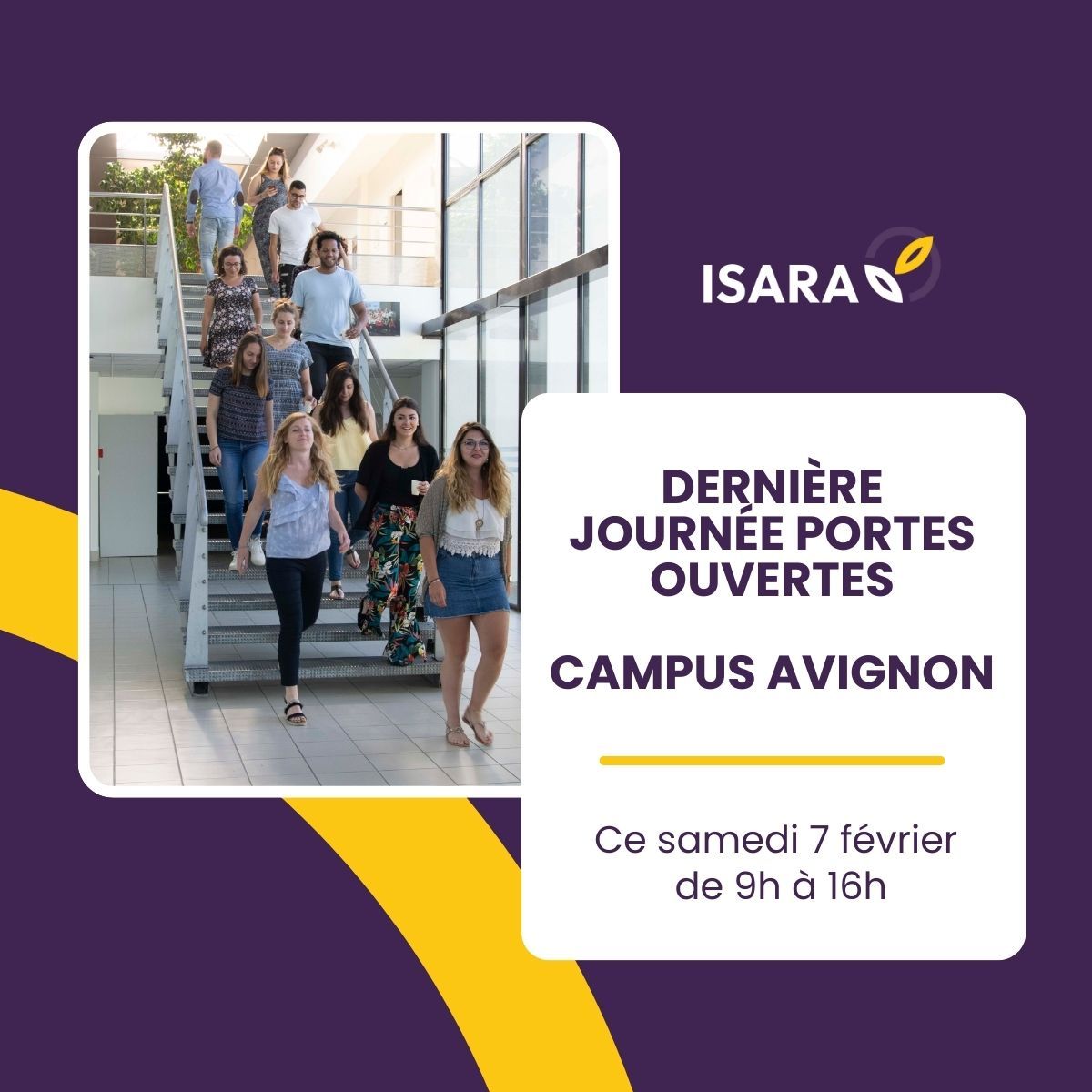 ⏰ Dernière opportunité de visiter le campus ISARA