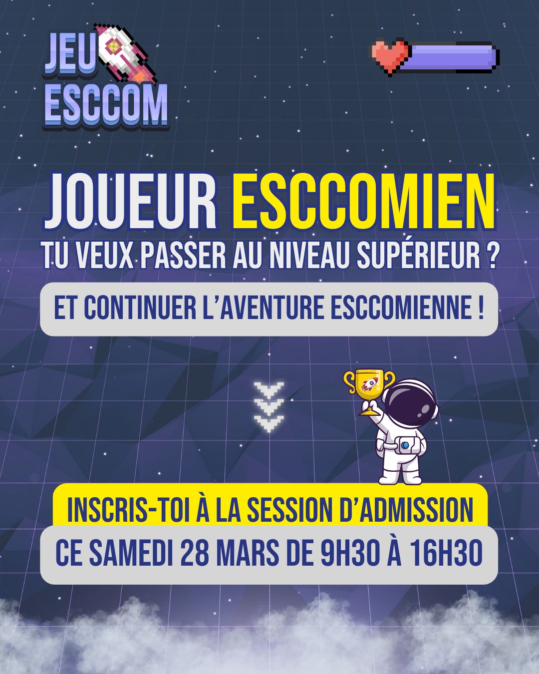 👨‍🚀 Esccomien, ta mission ne fait que commencer