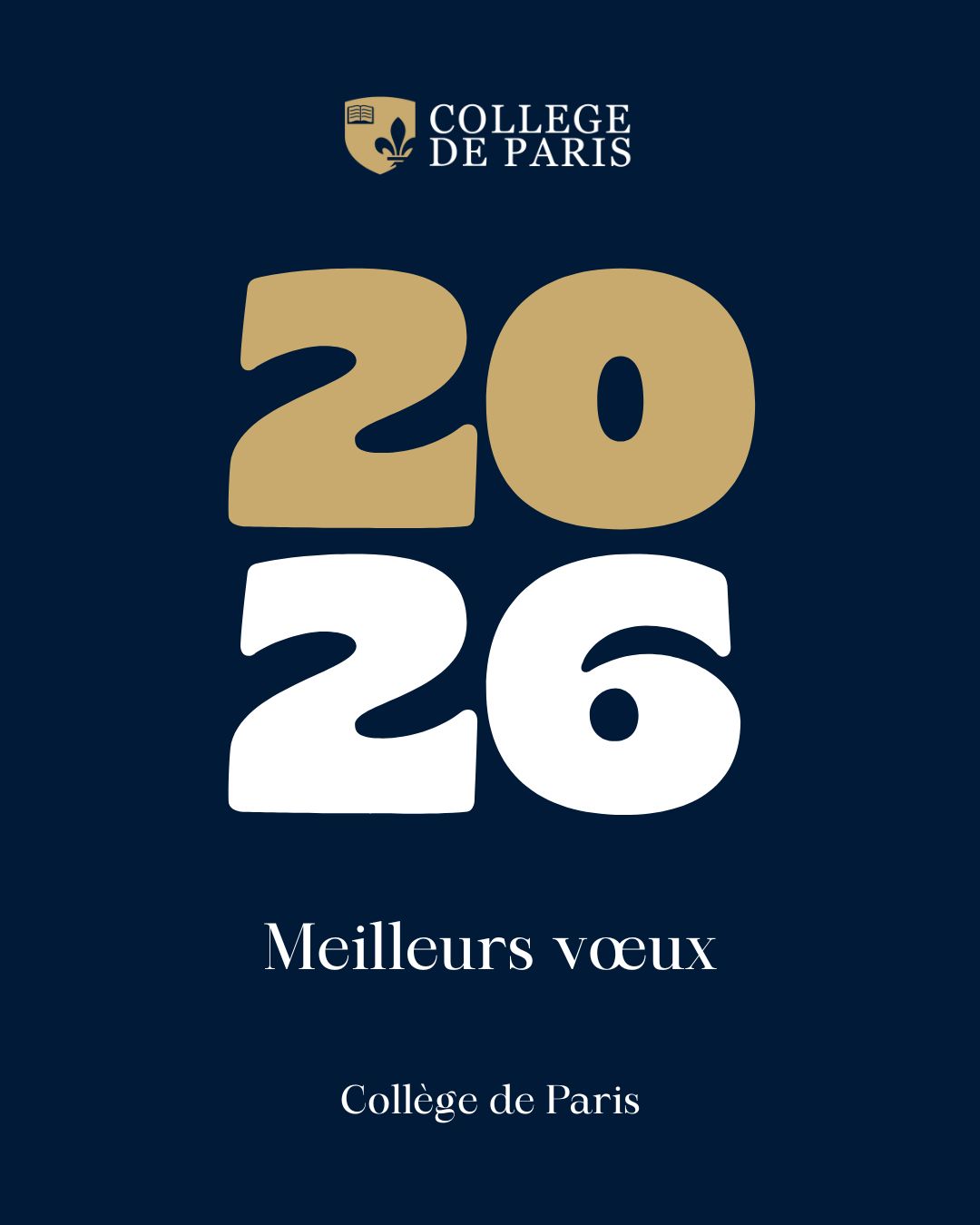 En ce début d’année 2026, Collège de Paris adresse