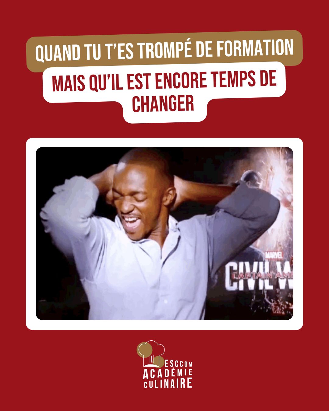 Tu t’es trompé de formation ? Tu n’as pas encore t