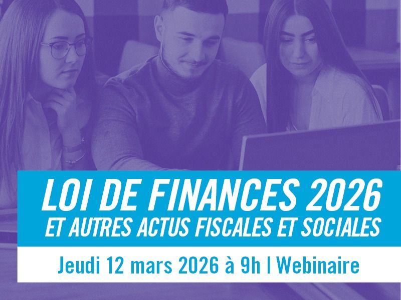 Webinaire gratuit "Loi de finances"