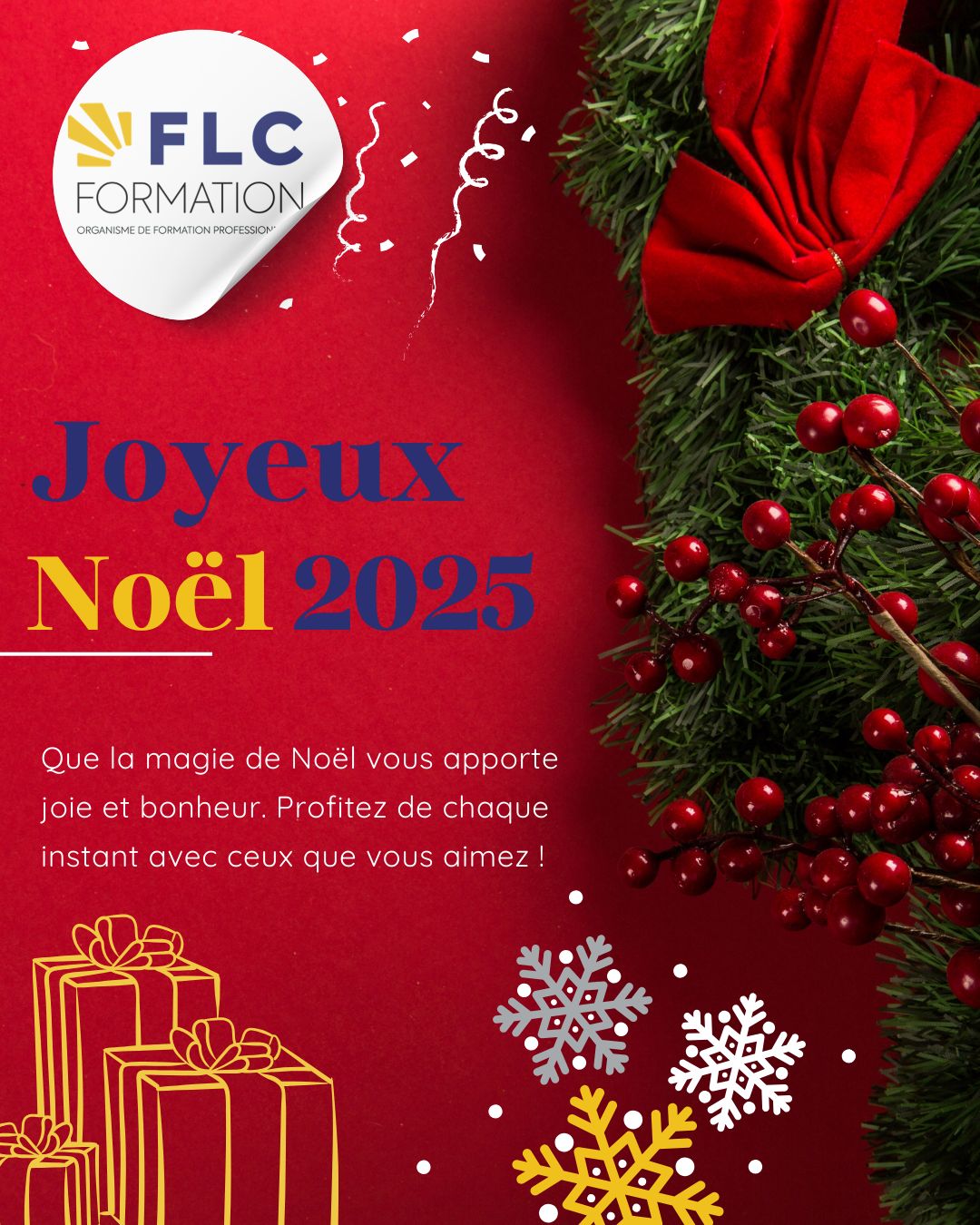 🎄 Toute l’équipe de FLC Formation vous souhaite u