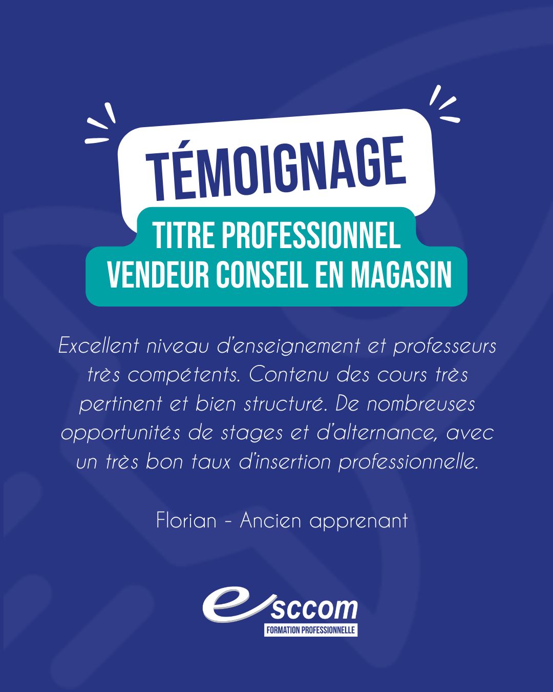 🎓 Le témoignage de Florian, ancien apprenant à ES